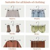 Pants Hangers Space Saving,Stackable Skirt Hangers with Clips, Hanging Closet