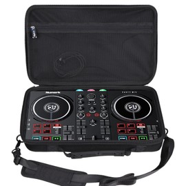 worfty Case for Numark Mix II/Hercules DJ Controller Inpulse 200 / Hercules DJControl Mix Ultra DJ Controller - Hard Protective Travel Carrying Storage Organizer Bag (Black)
