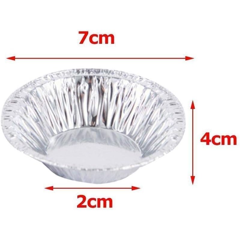 Wyjuan 50 Pcs Small Pie Tins, Round Tart Pie Foil