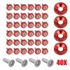 Geartronics 40PC JDM Billet Aluminum Fender Bumper Washer Bolt Engine