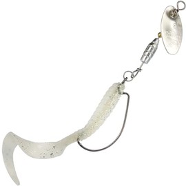 Panther Martin PMLCS_4WR_WI Lil' Curly WeedRunner Saltwater/Freshwater Fishing Lure - Silver White Ice - 4WR (1/4 oz)