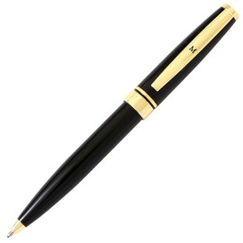 La carterie 76000826 Ballpoint Pen Set Black & Gold with Message on Clip M