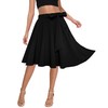 Afibi Womens Vintage High Waist A-Line Skater Skirt Flared Midi