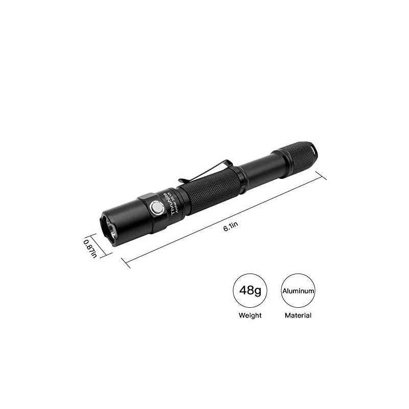 ThruNite Archer 2A V3 Linterna, Linterna Táctica 2AA EDC, 500