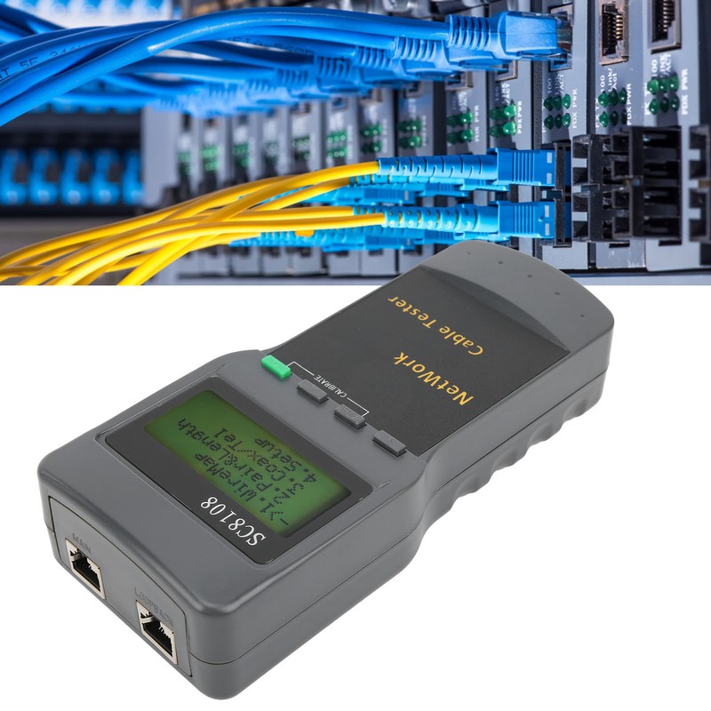 SC‑8108 Internet Cable Checker RJ45 Internet Continuity Tester for Telecommunication