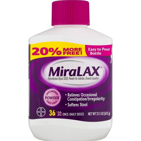 MiraLAX Powder Laxative, 34 Doses, 20.4 Ounce