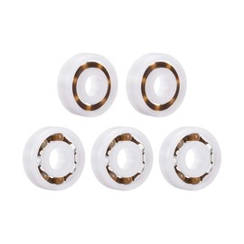 sourcing map 608 Plastic Bearings 8x22x7mm Glass Ball Nylon Cage 5pcs