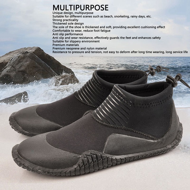 Diving Boots Fashion Thickened Soft Sole Low Top Slip Resistance