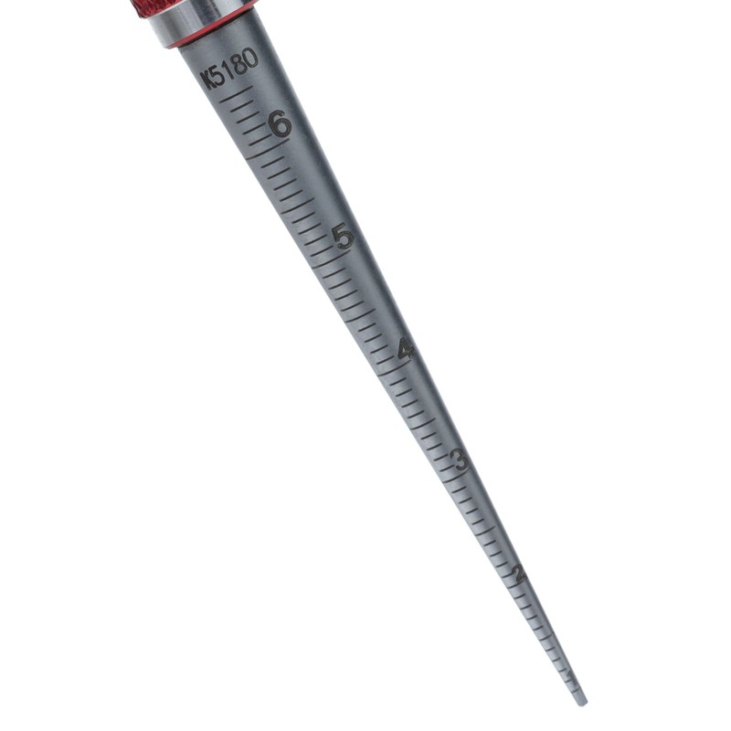 Aperture Gauge Tapered Hole Ruler Stainless Steel Inner Hole Diameter