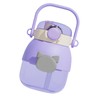 Kids Straw Cup Large Capacity Cute Cartoon Pattern Portable Water