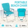 #WEJOY Folding Beach Chair for Adults, Lightweight Beach Chair with