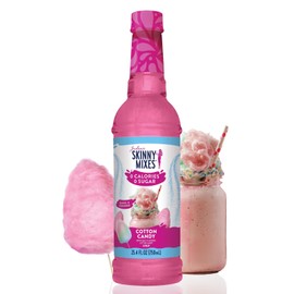 Jordan's Skinny Mixes Skinny Syrup Cotton Candy Flavored Zero Calorie Beverage Enhancer 25.4 Oz