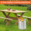 Fire Pit Hob Frame, Stainless Steel Fire Pit Frame Prevents
