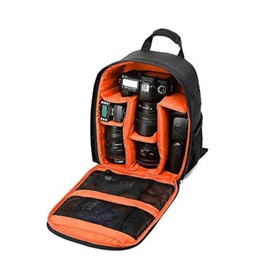 Winvin Waterproof SLR/DSLR Camera Backpack Shoulder Bag Travel Case for Canon Nikon Sony Digital Lens (Orange)