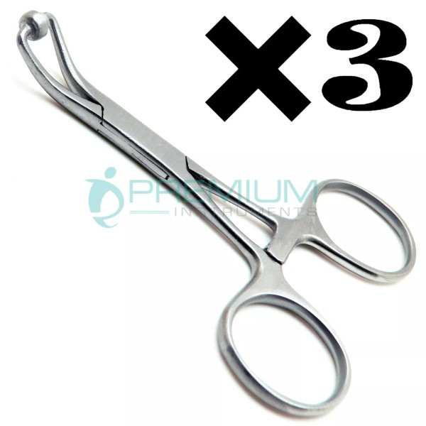 PREMIUM INSTRUMENTS Surgical Backhaus Scarf Clamp 11cm Clip Pliers Retaining