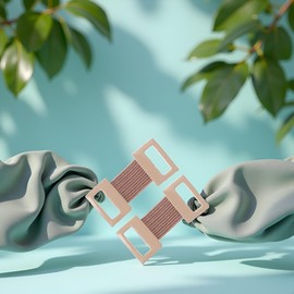 10Pcs Brown Bandage Clips, Elastic Bandage Wrap Stretch Metal Clips Replaceable Wrap Clips Replacement Fastener Fixation Clamps Hooks for Various Types Bandages, Adhesive Bandages, First Aid