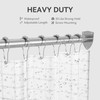 U Shaped Shower Curtain Rod, Adjustable Corner Shower Curtain Rod