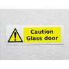 Caution Glass Door Warning Sticker Waterproof Outdoor Vinyl Sticker 150