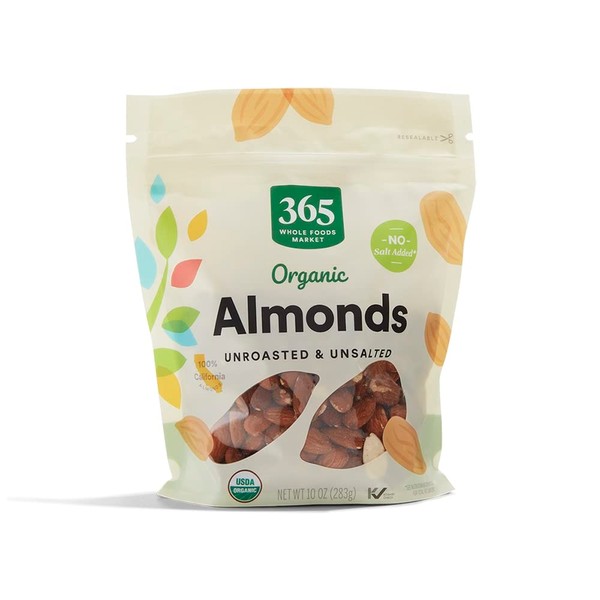 365 Everyday Value, Organic Almonds, 10 oz