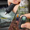 POXIMO EDC Multitool 5-In-1 Tactical Survival Gear with Flashlight, Lighter(No