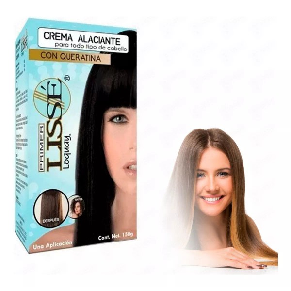 Loquay Crema Alaciante Permanente Cabello Con Queratina Sin Formol