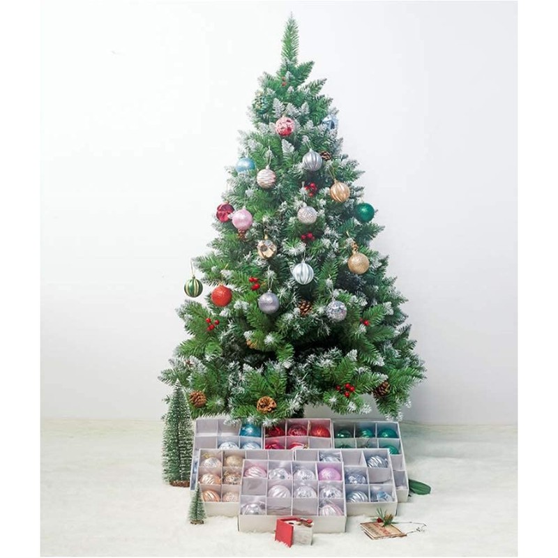 Hggzeg 12pcs Christmas Tree Baubles, Christmas Balls Decoration Christmas Tree