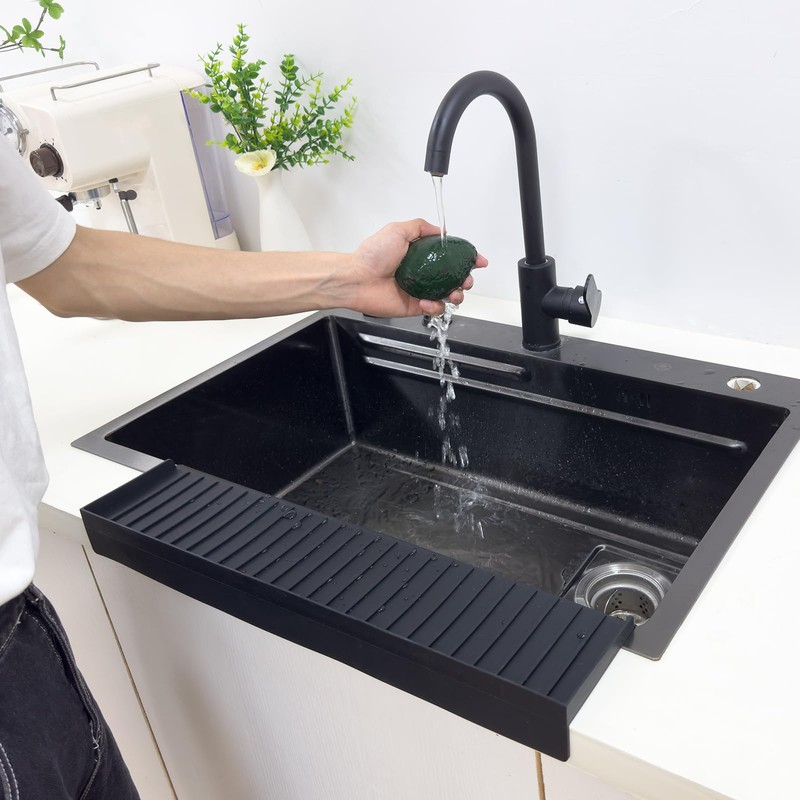 Polpcygne Silicone Sink Edge Protectors For Kitchen Sink Splash Guard,
