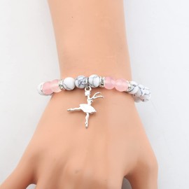 TGBJE Dance Lover Gift Dancer Bracelet Girl Dance Jewelry Dance Recital Gift Dance Teacher Appreciation Gift 5678 Dancing Gift (ballet dance br)