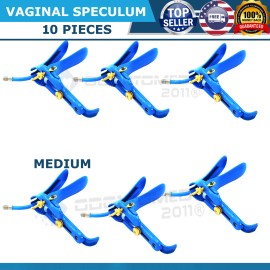 ODM LLETZ LEEP Graves Vaginal Speculum Gynecology SurgicaL SMALL Blue Coated  10 PCS