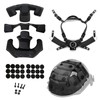 Tactical Helmet Padding Kit, Premium Interior Cushion System (Black)