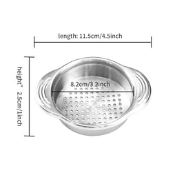 votuyet 2 Pieces Tuna Can Strainer for Canned Goods,Tuna Strainer for Can Stainless Steel Food Strainer for Beans Vegetables