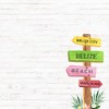Scrapbook Customs 30185 Belize Vacay Sign 12 x 12 Double-Sided