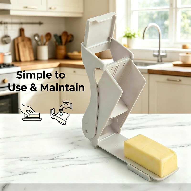 Butter Cutter,Butter Slicer Cutter,Butter Dispenser Adjustable Measuring