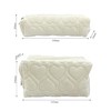 1 velvet cosmetic bag, 1 small velvet bag, travel cosmetic