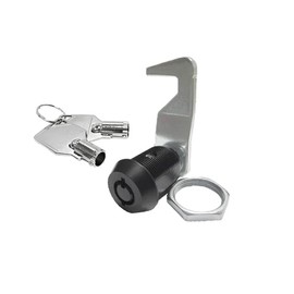 M Lock Homak Toolbox Lock Replacement Tubular Cam Lock 2 Keys Per Lock w/Cover 12-6 Key Pull 3 Sizes (5/8 inch Black) Chrome