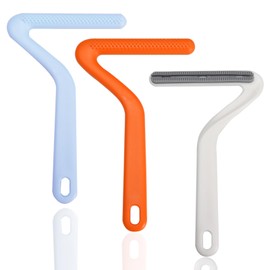 LELE LIFE 3pcs Pet Hair Removal Tool, Double-Sided Carpet Scraper Pet Hair Remover Carpet Rake, Cat Dog Hair Remover for Couch Rug Furniture Car