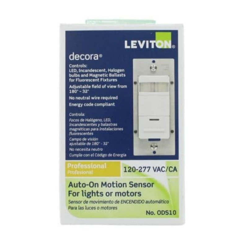 Leviton R52-ODS10-IHW Occupancy Sensor Single Pole 1200 V