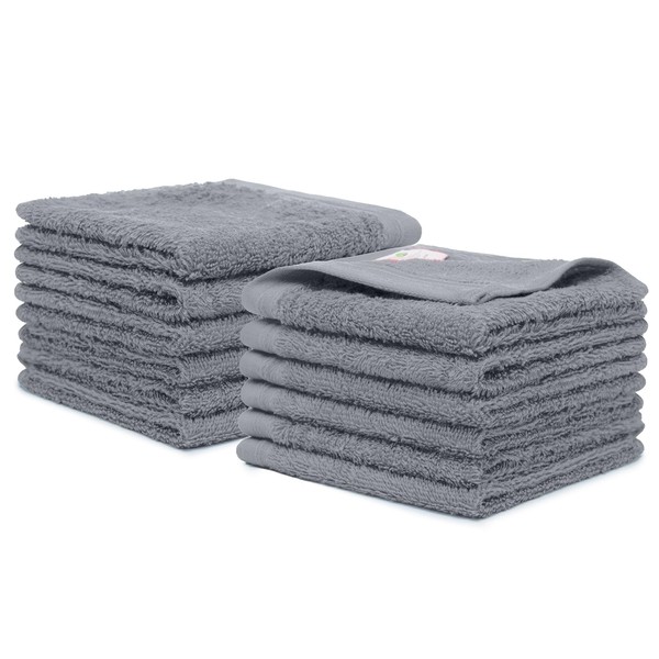 Weidemans 100% Cotton Washcloths Set 13” x 13” | Dark