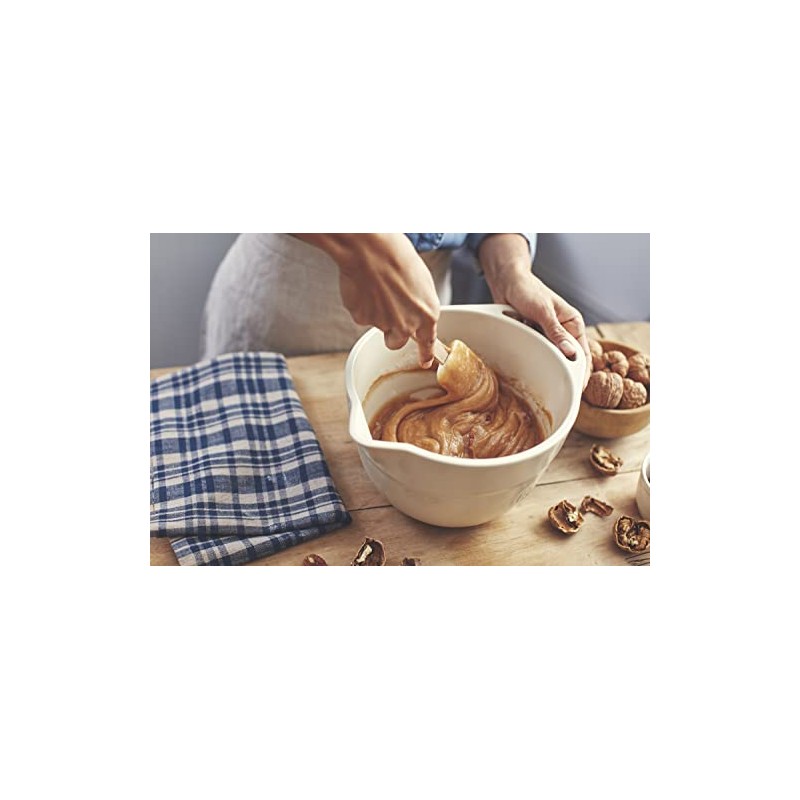 Emile Henry Clay 3.7 Quart Medium Mixing Bowl, 10.6 x