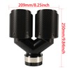 Carbon Fiber Dual Exhaust Tip 2.5 Inch Inlet 4 Inch