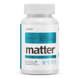 Matter Alca-C, Vitamina C, Apoyo Antioxidante, Fórmula Alcalina Sin Azúcar, 120 Tabletas Masticables