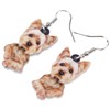 DOWAY Acrylic Dog Earrings Dangle Drop Fashion Pet Jewelry for