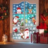 Christmas Window Stickers,pcs Christmas Snowflake Window Stickers,Reusable Static Window Clings,Xmas