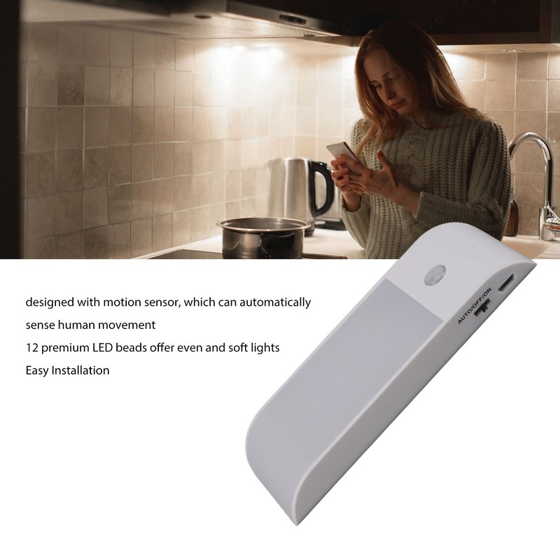 Under Cabinet Light 4.7in Long Magnetic Motion Sensor 2 Modes