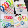 6 Rolls Highlighter Tape, Removable Neon Fluorescent Tape, Clear Marker