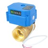 U.S. Solid 1 1/4" Motor Ball Valve Brass 2 Way