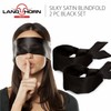 2 pcs Silk Satin Blindfold Eye Cover Silk Sleeping mask