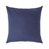 HOMESCAPES Navy Blue Pure Egyptian Cotton Euro Size Pillowcase 80
