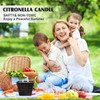 Citronella Candles Outdoor – 2 Pack, 12oz Each, Large Double-Wick