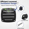 uxcell 2 Pcs Boat Vent Cover, 3.35x3.35 Inches Plastic Louvered